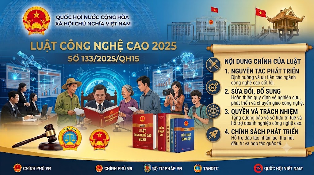 Luật Công nghệ cao 2025, số 133/2025/QH15